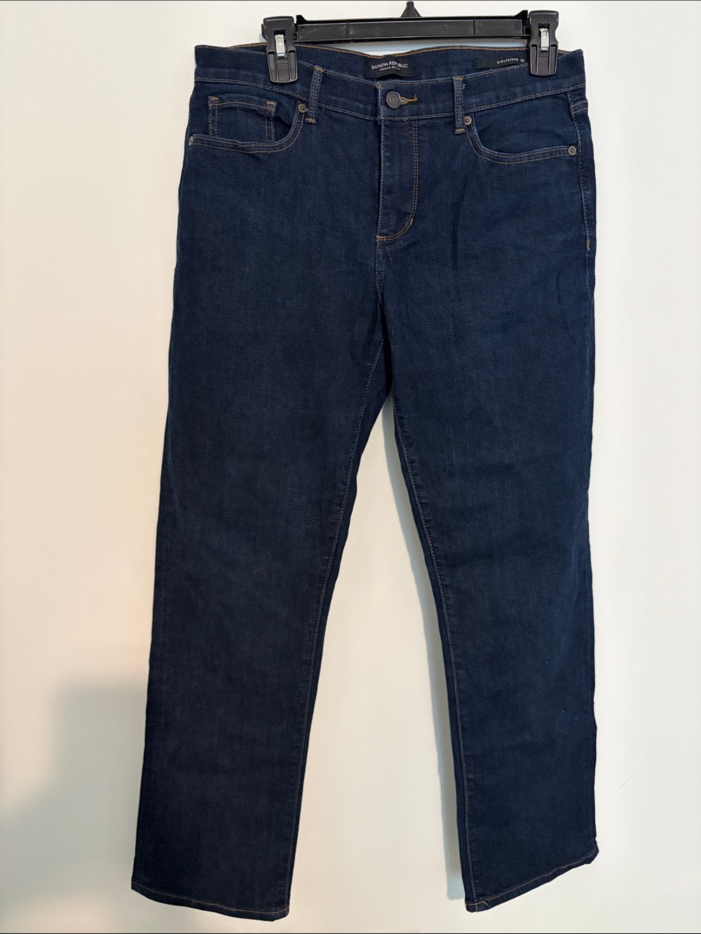 Banana Republic Straight Leg Jeans in Dark Blue